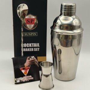 3 Piece Cocktail Shaker - Premium Bartender Kit